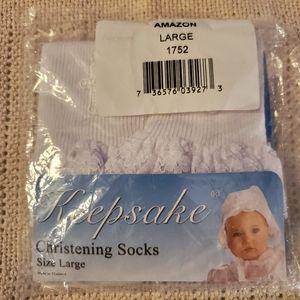 Large christening socks